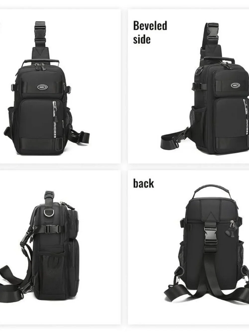 Unisex Sling Chest Bag Multi Pocket Crossbody Backpack